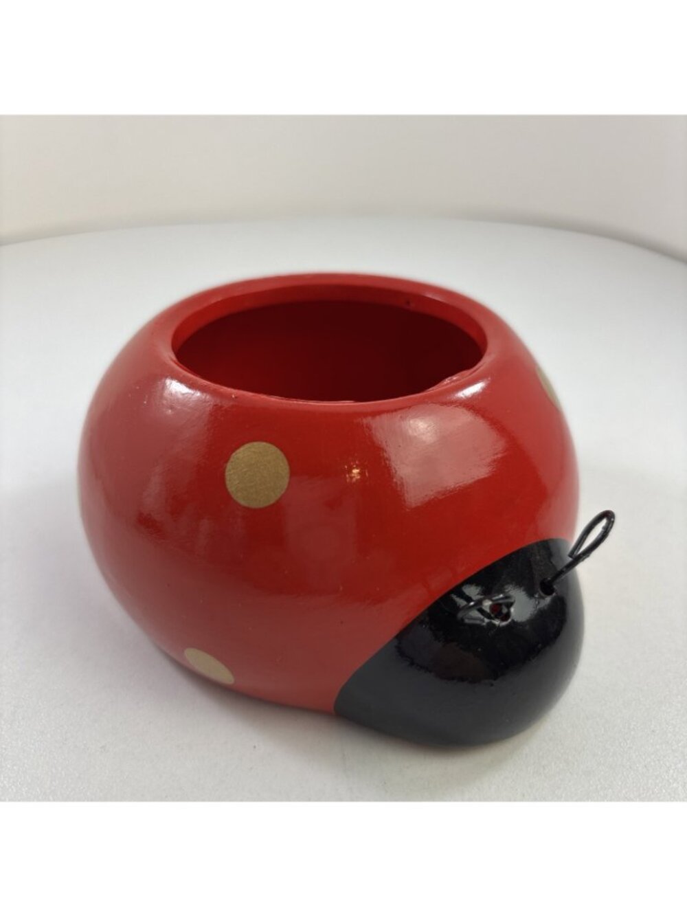 Vintage Rocket Farms Love Bugs Ladybug Ceramic Planter - Picture 2 of 6
